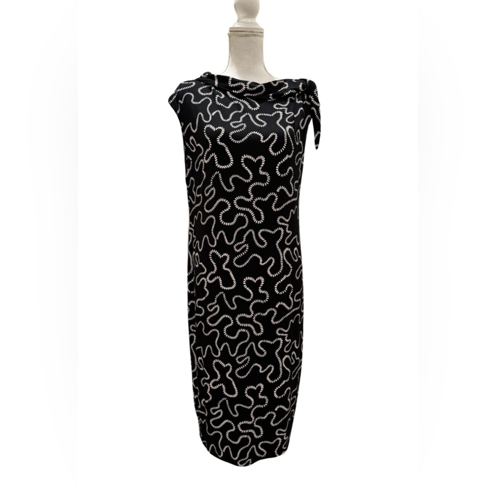 NWOT Matti Mamane Black & White Abstract Dress. Medium